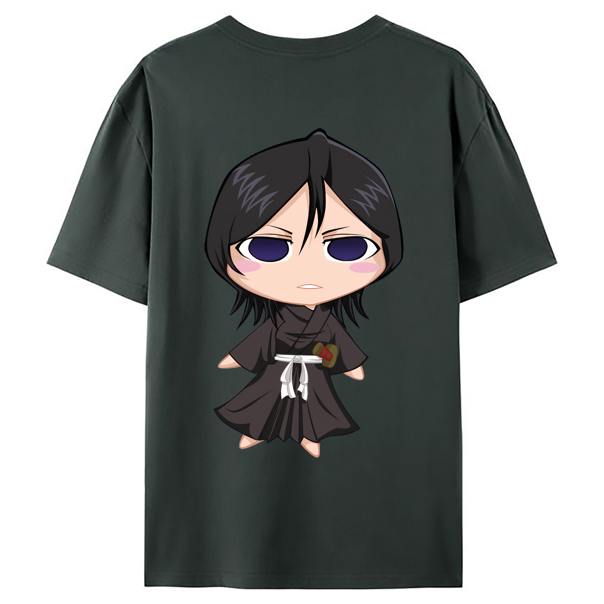 （画像用） ブリーチ 朽木ルキア BLEACH Kuchiki Rukia 綿100％ メンズ半袖Tシャツ（バックプリント） 通気性